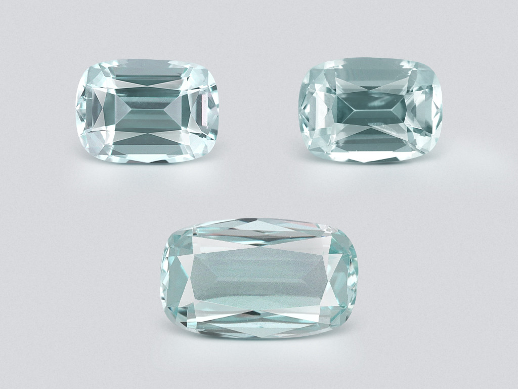 Set aus kissenförmigen aquamarinen 1,22 karat, Madagaskar Image №1