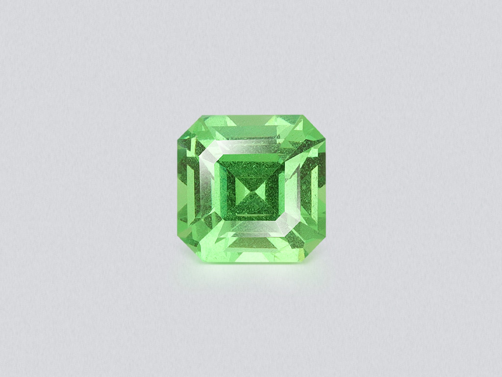 Tsavorite garnet asscher cut 1.08 carats, Tanzania Image №1