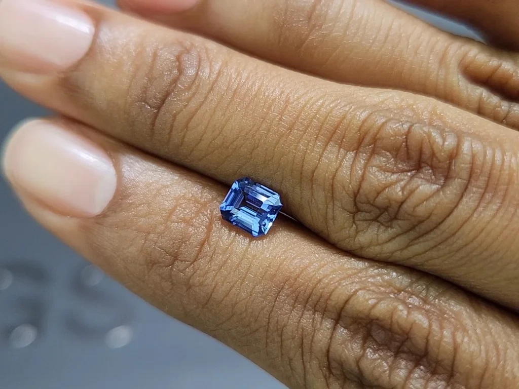 Unbehandelter saphir Cornflower Blue im oktagon-schliff 1,03 karat, Sri Lanka Image №2