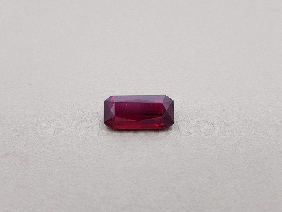 Radiant cut ruby, 5.00 ct, Mozambique Image №1