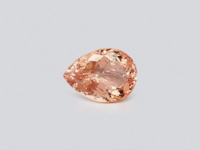 Morganite pêche taille poire, Afrique 12,34 ct photo