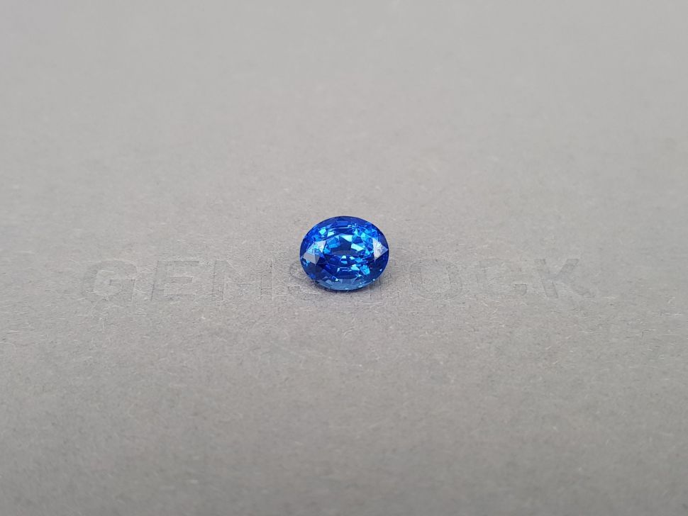 Intense сornflower blue sapphire in oval cut 2.79 ct, Sri Lanka Image №1
