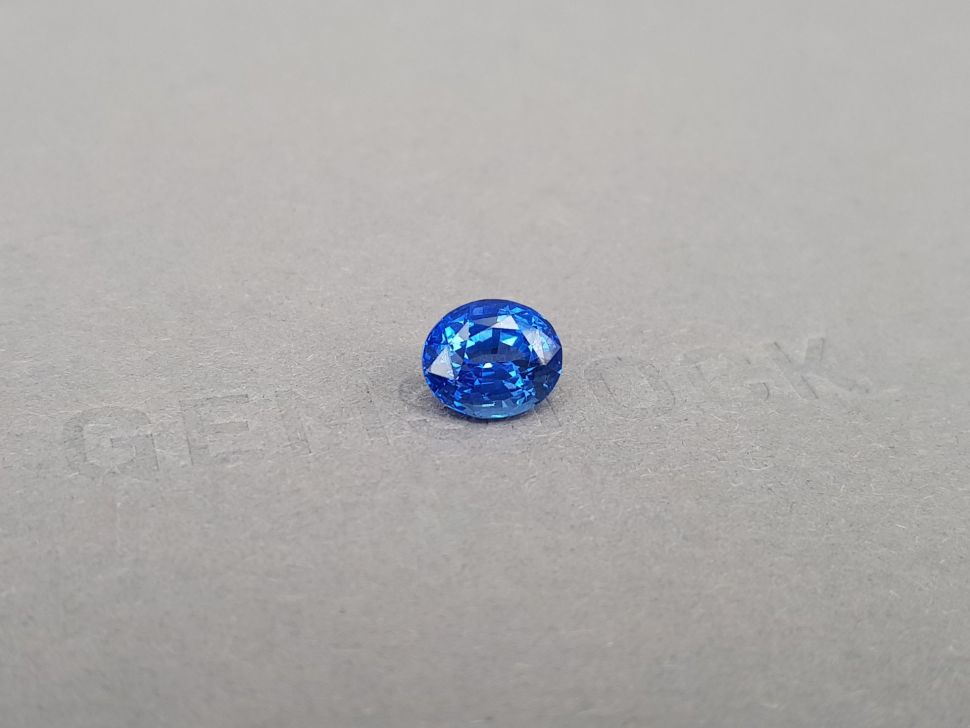 Intense сornflower blue sapphire in oval cut 2.79 ct, Sri Lanka Image №2