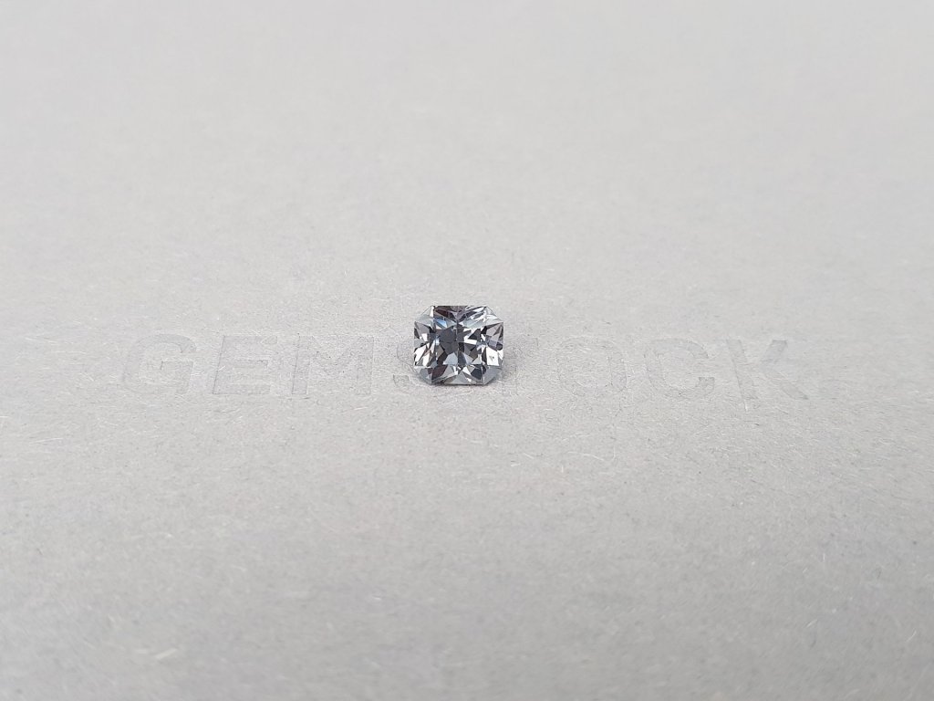 Steel gray spinel from Burma in radiant cut 1.38 ct Image №1