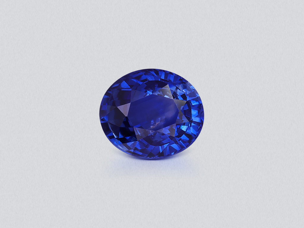 Sapphire Royal Blue oval cut 0.82 carats, Sri Lanka  Image №1