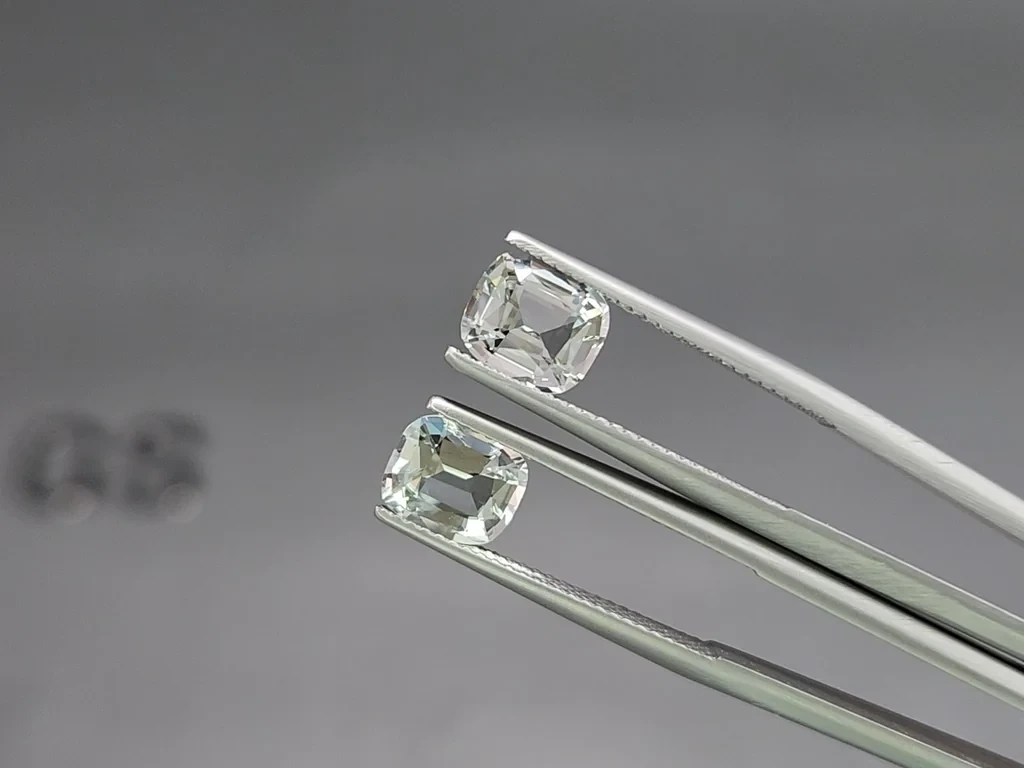 Set of aquamarines cushion cut 5.23 carats, Madagascar Image №4