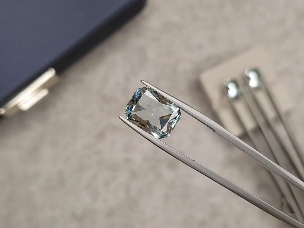 Radiant cut aquamarine 4.44 carats Image №1