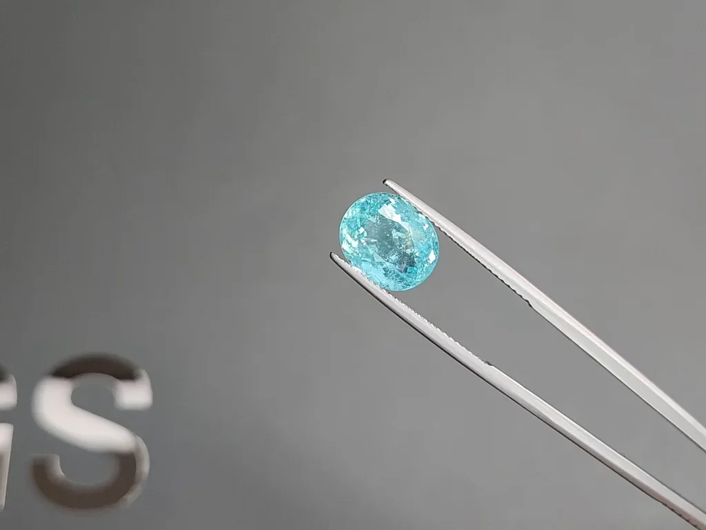 Turmalina Paraíba de corte ovalado de 4,55 quilates, Mozambique  Image №3