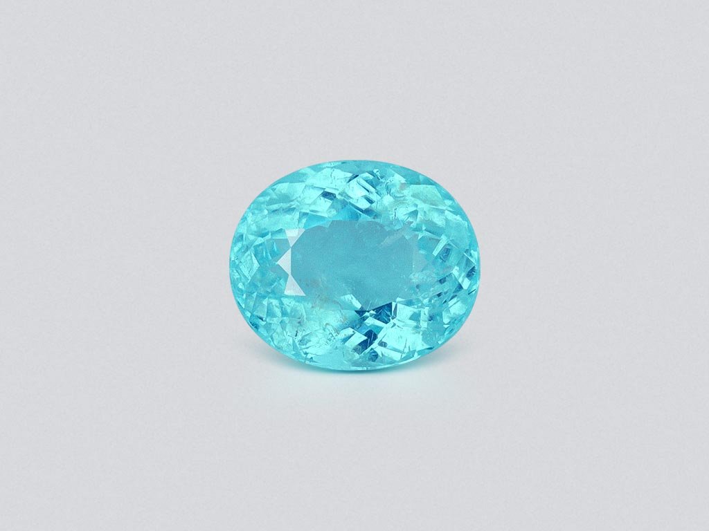 Turmalina Paraíba de corte ovalado de 4,55 quilates, Mozambique  Image №1