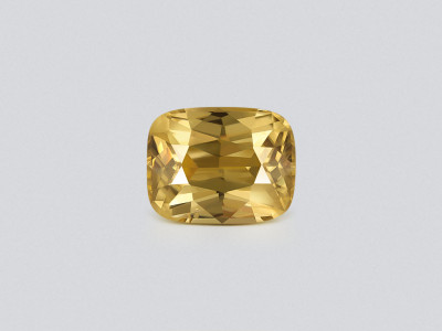 Yellow zircon cushion cut 10.14 carats, Tanzania photo