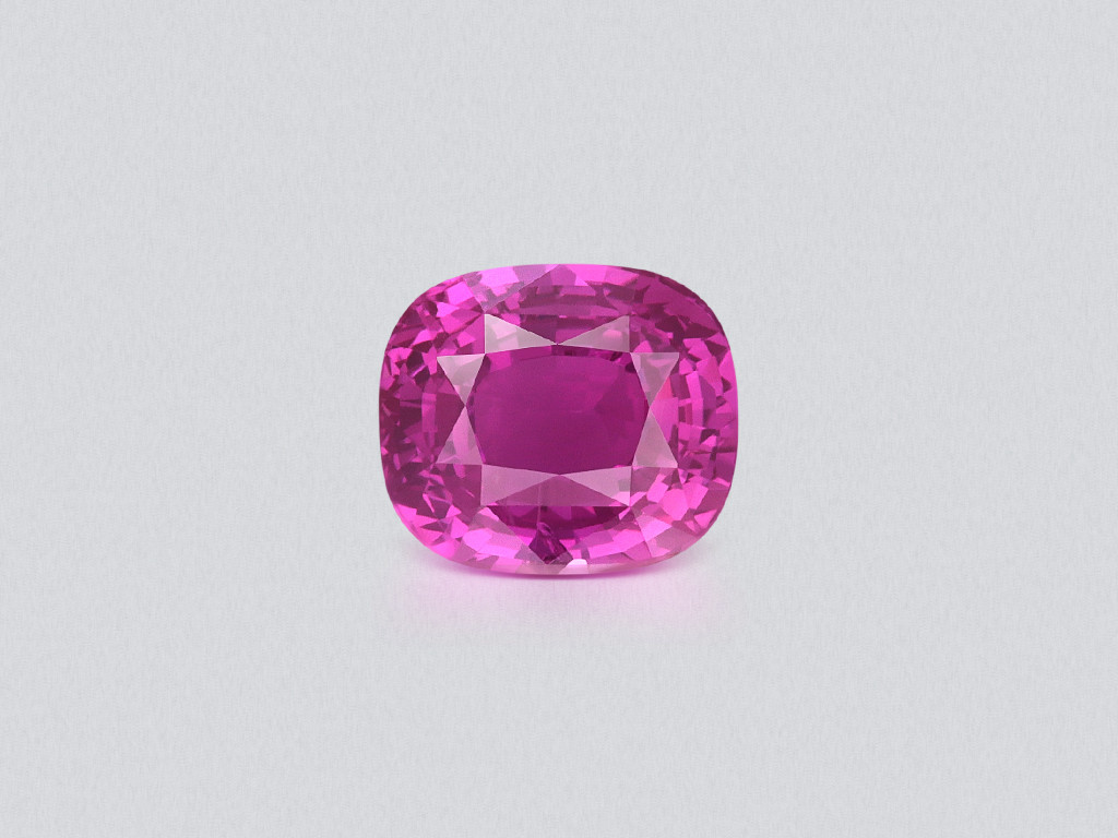 Saphir rose vif non chauffé de 2,02 carats, taille coussin, du Sri Lanka   Image №1