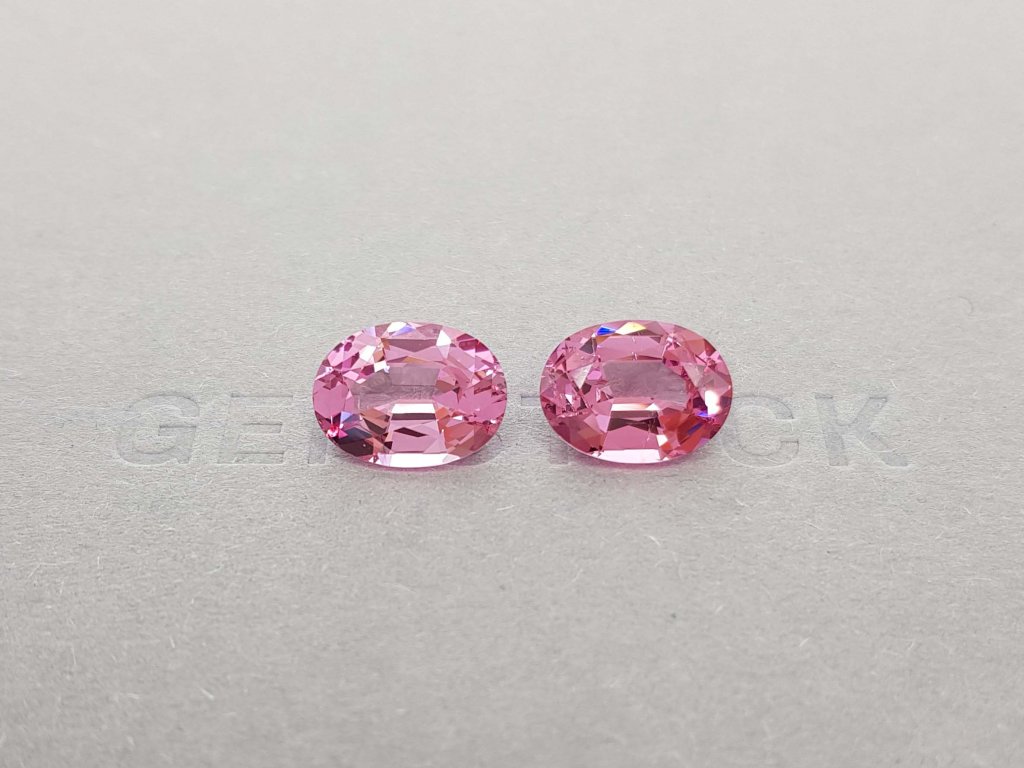 Pair of pink spinels 8.70 ct, Tajikistan, GRS Image №1