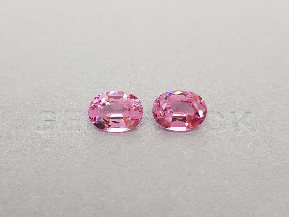 Pair of pink spinels 8.70 ct, Tajikistan, GRS Image №1