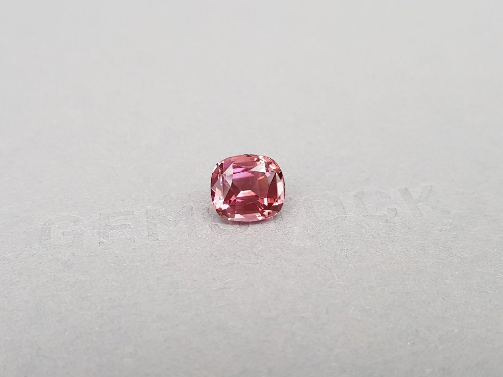 Pinkish-red cushion cut tourmaline from Africa 3.52 ct Image №3