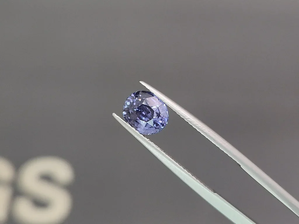 Unbeheizter saphir graublauer im ovalschliff 2,01 carats, Tansania Image №3