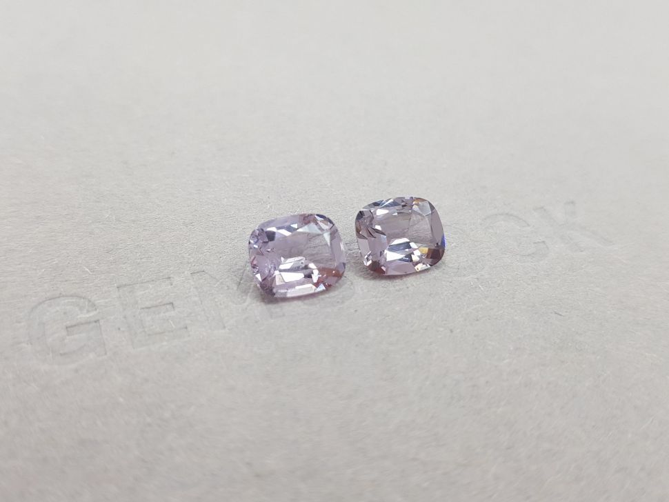 Pair of cushion-cut Mauve spinels 2.90 ct Image №2