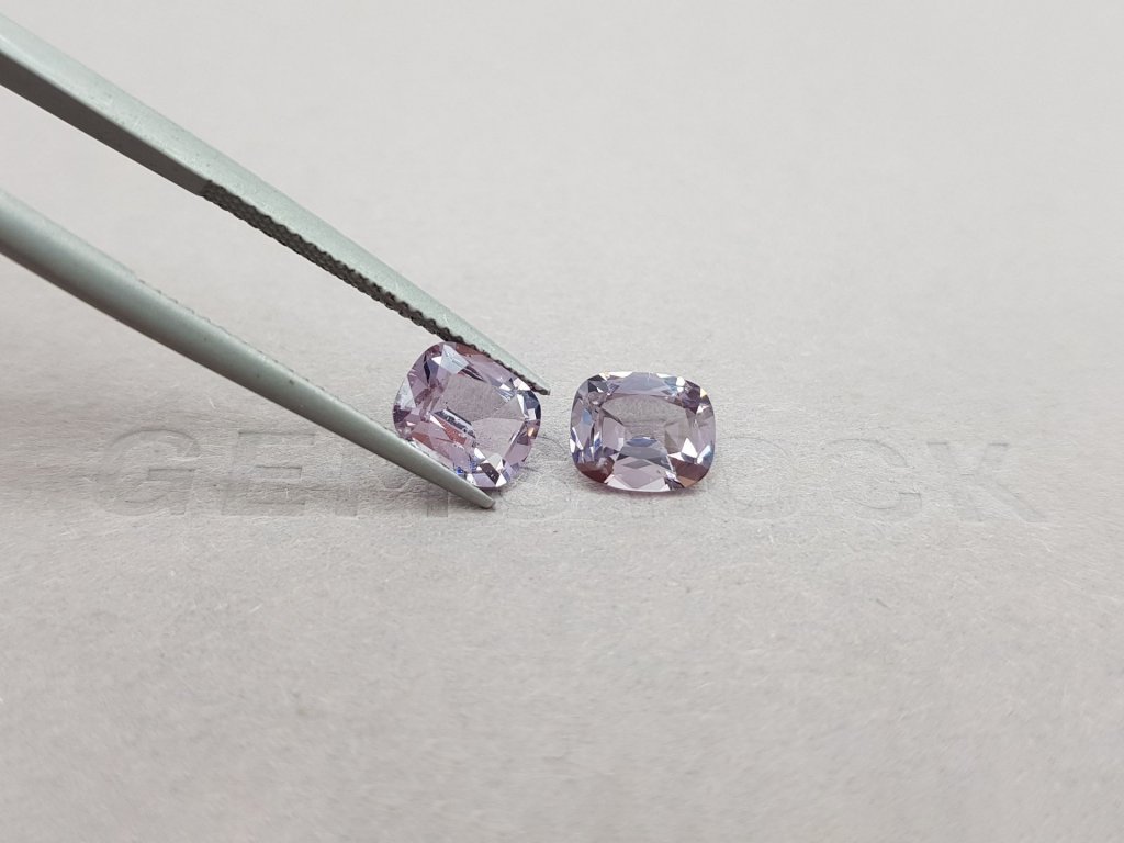 Pair of cushion cut Mauve spinels 2.90 ct Image №4