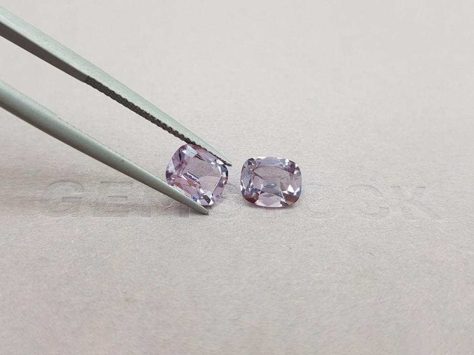 Pair of cushion-cut Mauve spinels 2.90 ct Image №4