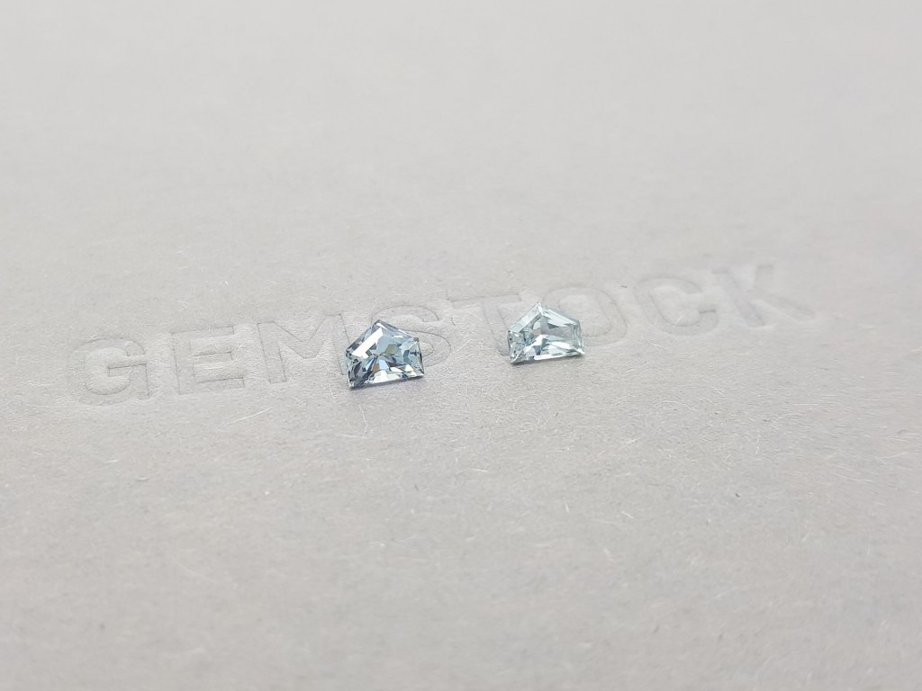 Pair of unheated blue sapphires 0.87 ct, Madagascar Image №2