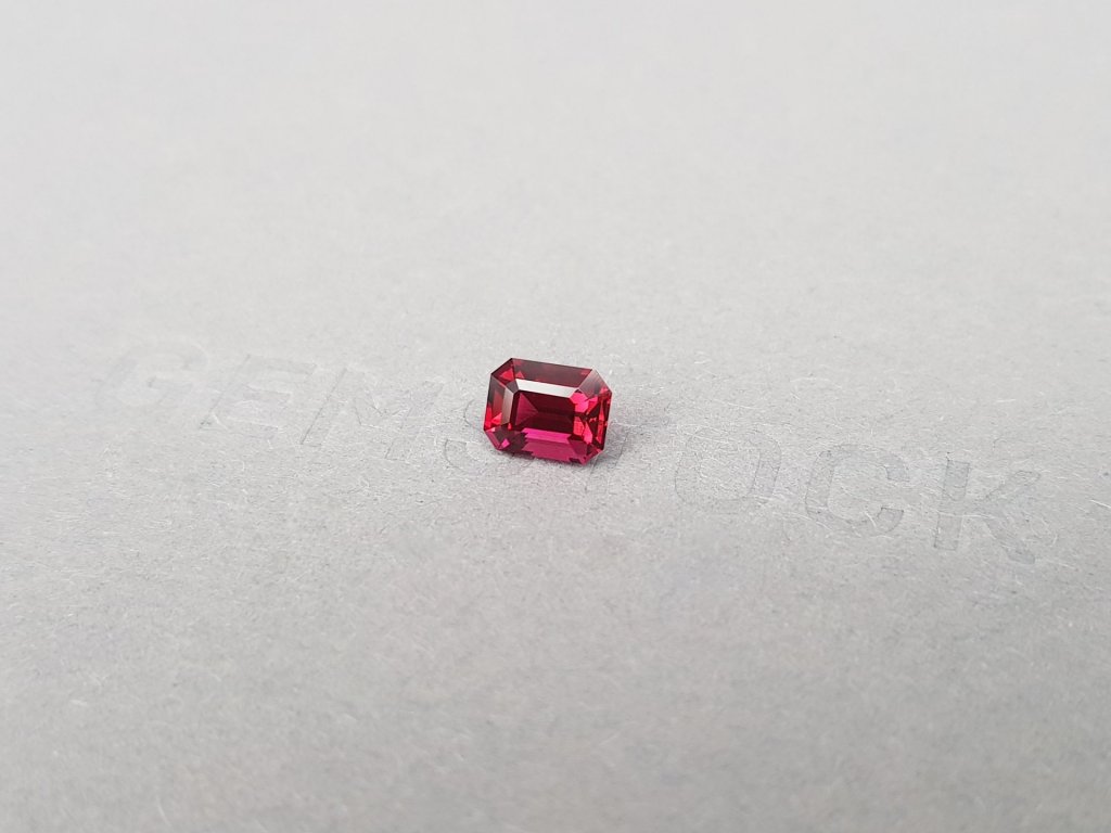 Octagon-cut rubellite tourmaline 0.91 carats, Nigeria Image №3