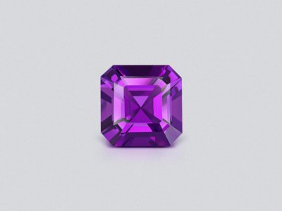 Velvety purple color amethyst in asscher cut 7.12 carats, Sri Lanka photo