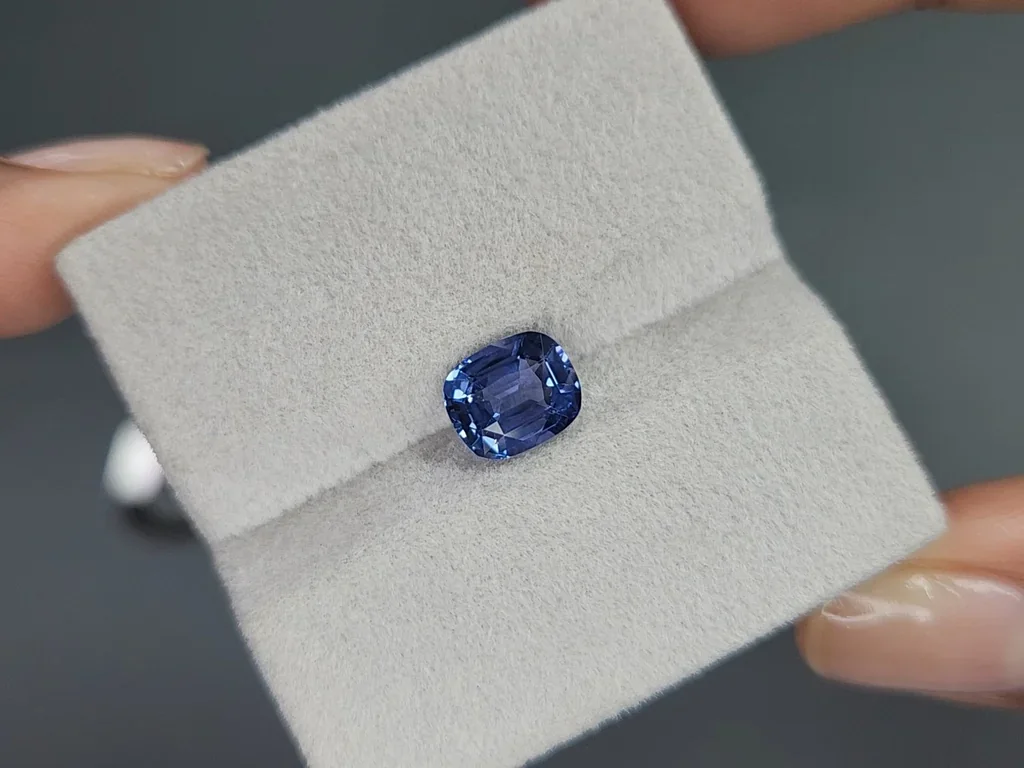 Cobalt spinel cushion cut 2.06 carats, Tanzania Image №4