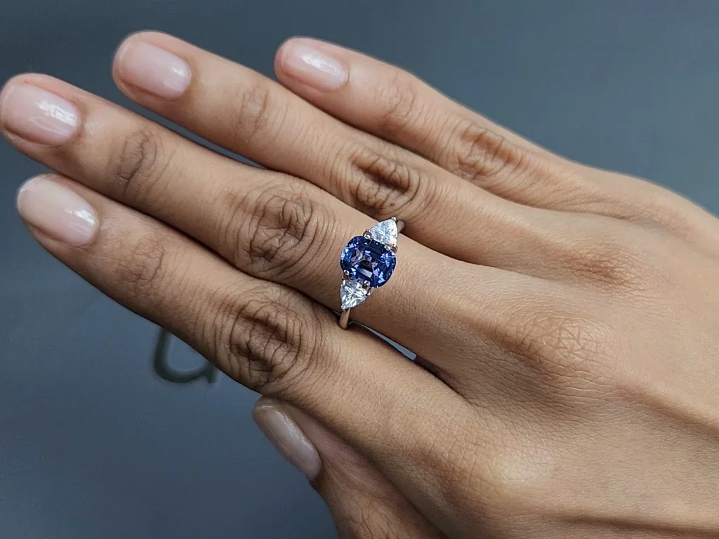 Cobalt spinel cushion cut 2.06 carats, Tanzania Image №5