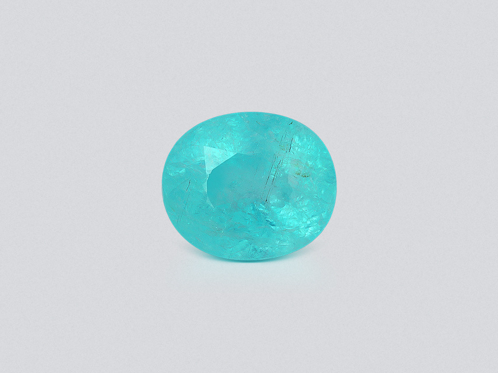 Turmalina Paraiba talla ovalada 3,61 quilates, Mozambique Image №1
