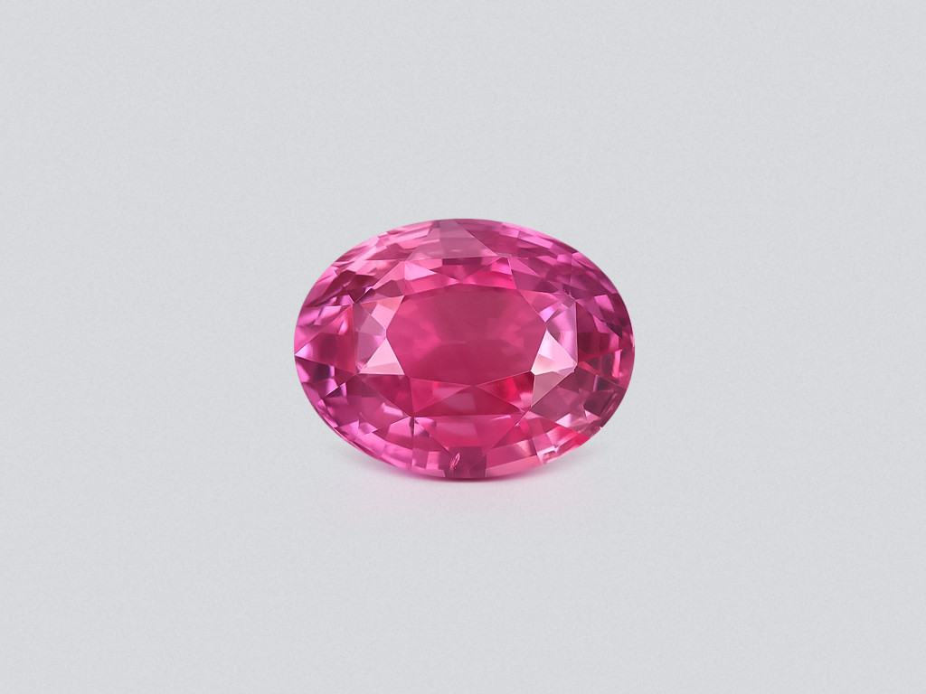 Saphir Padparadscha non chauffé 4,10 carats, taille ovale, Sri Lanka  Image №1