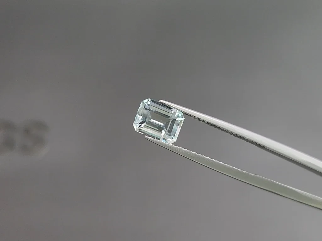 Aquamarin-set achteckig geschliffener 2,87 karat, Madagaskar Image №2