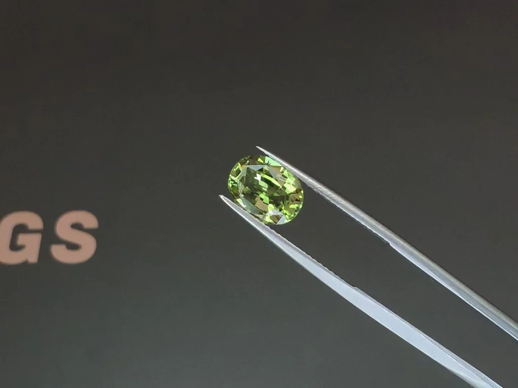 Grenat tsavorite taille ovale de 3,03 carats, Tanzanie  Image №3