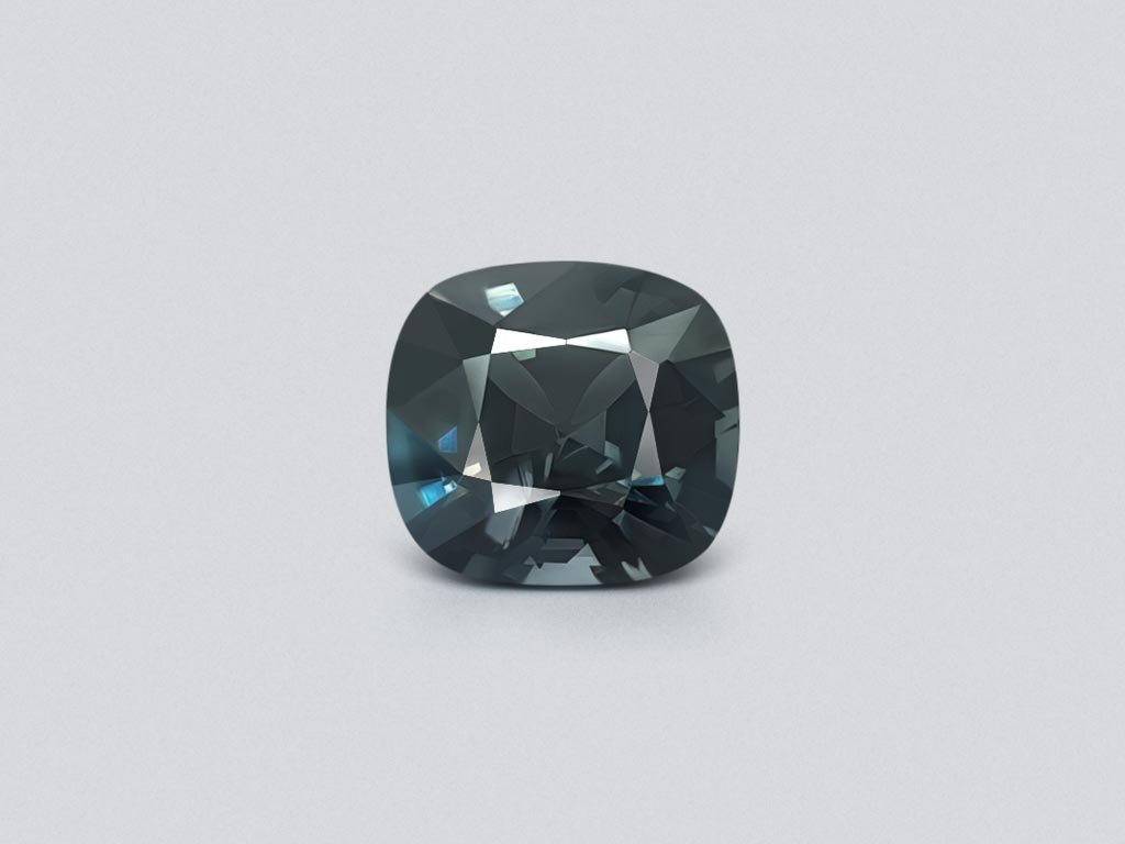 Cushion cut steel spinel 4.15 ct, Burma Image №1