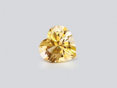 High precision heart cut citrine 5.03 carats  photo