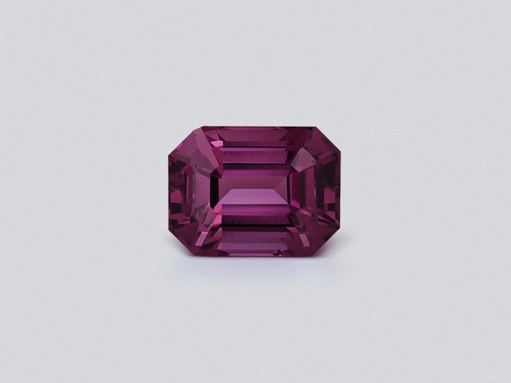 Purple spinel octagon cut 2.40 carats, Tanzania Image №1