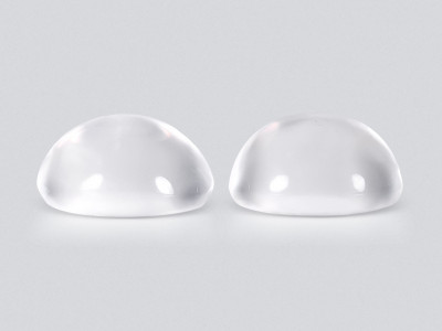 Un par de piedras lunares de talla cabujón de 16,89 quilates, Birmania photo