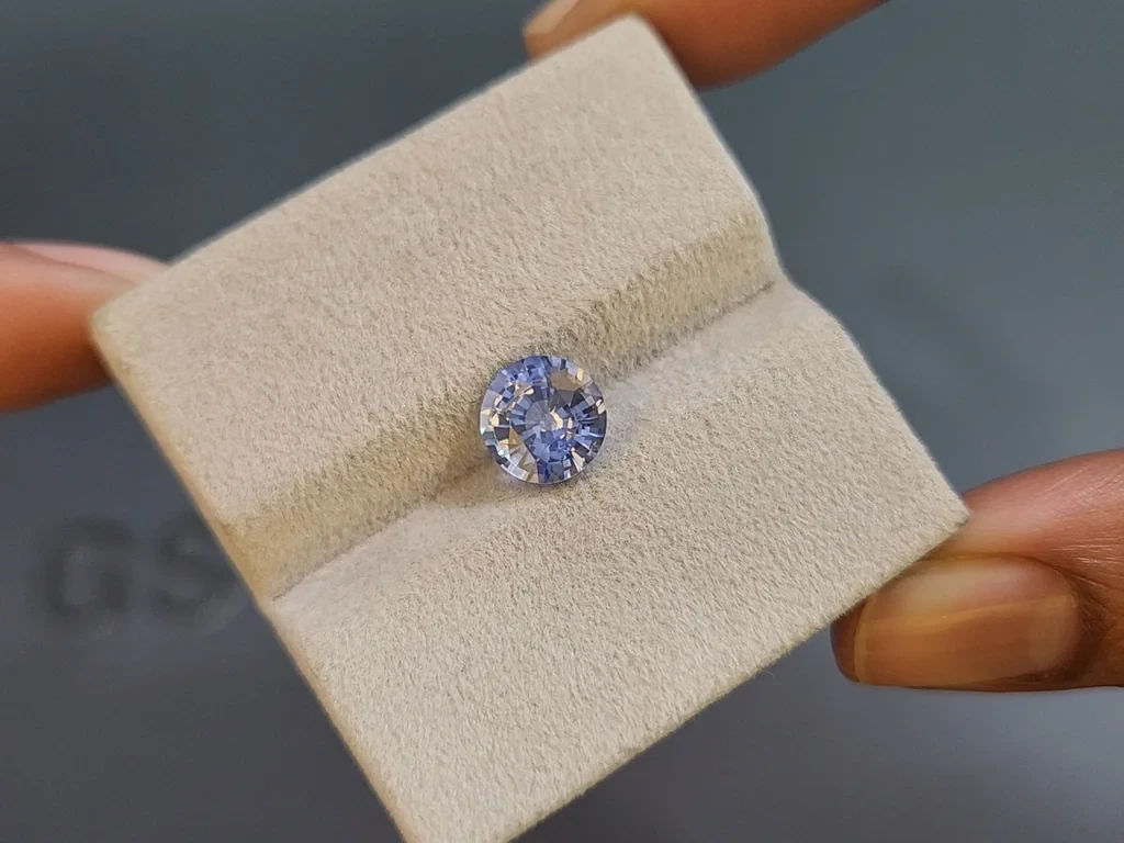 Bi-color sapphire round cut 2.42 carats, Sri Lanka Image №4