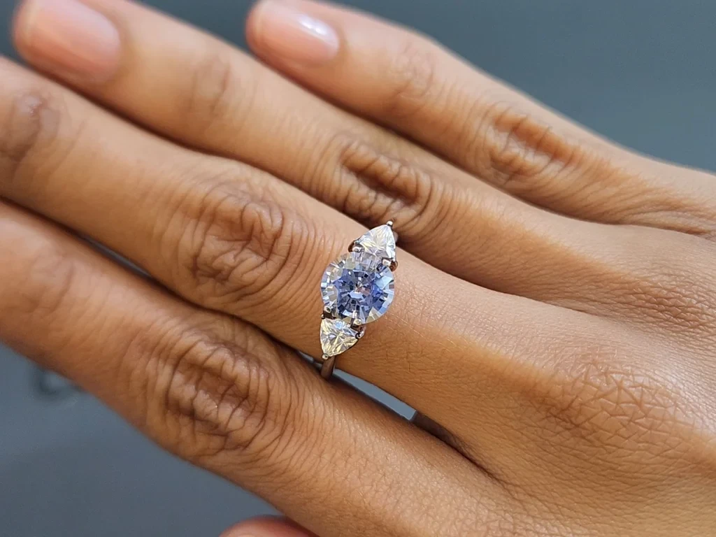 Bi-color sapphire round cut 2.42 carats, Sri Lanka Image №5