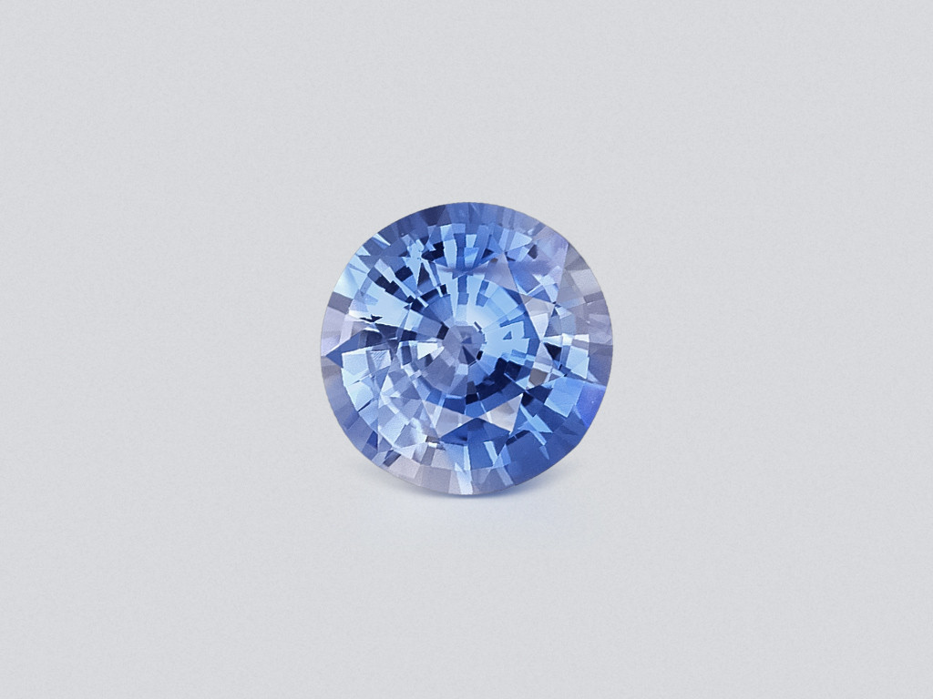 Bi-color sapphire round cut 2.42 carats, Sri Lanka Image №1