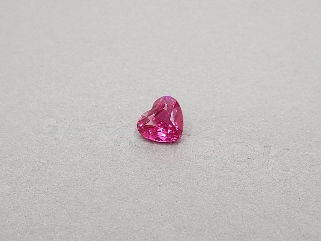 Pink Mahenge heart cut spinel 3.65 ct, Tanzania Image №3
