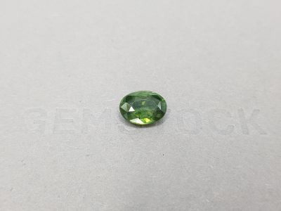 Oval cut green zircon from Sri Lanka 2.87 ct photo
