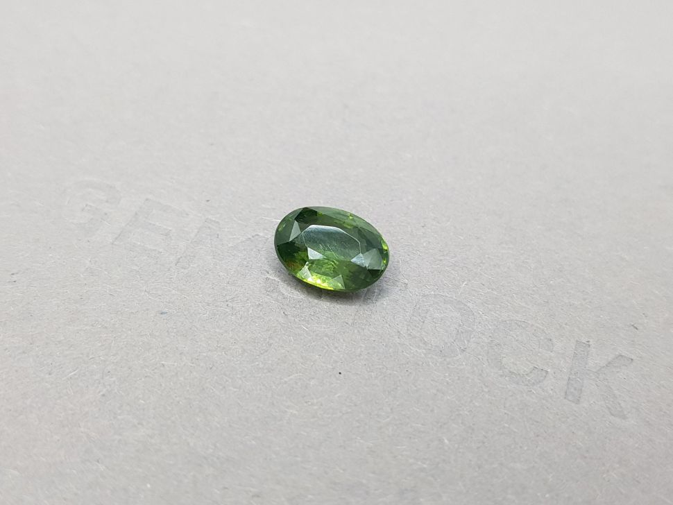 Oval cut green zircon from Sri Lanka 2.87 ct Image №2