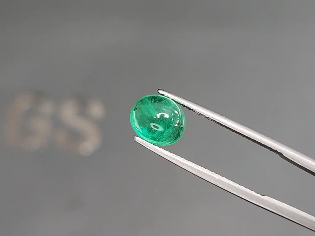 Esmeralda talla cabujón 2,29 quilates, Rusia Image №3