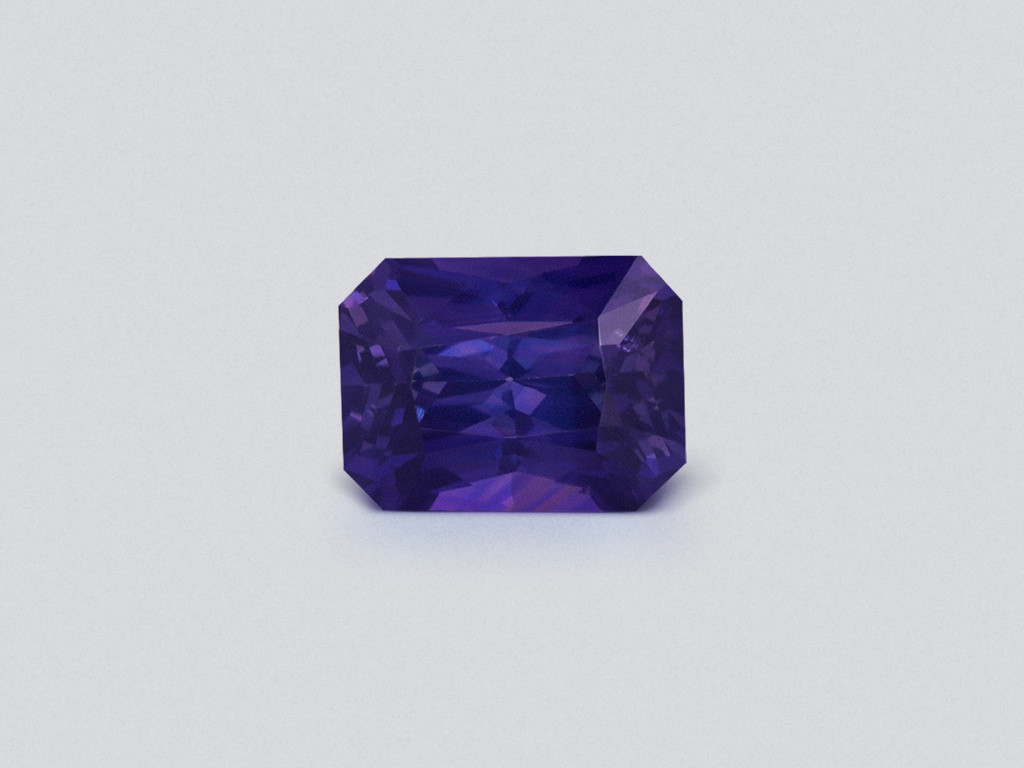 Unheated violet sapphire radiant cut 1.56 carats, Sri Lanka Image №1