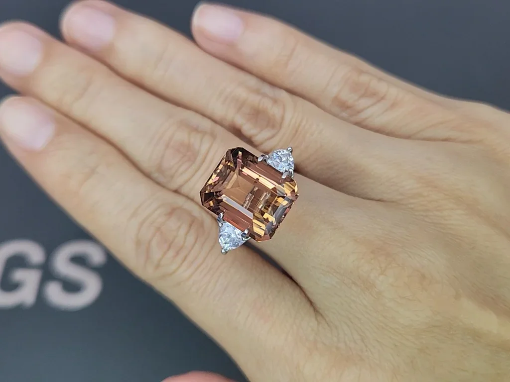 Grande tourmaline taille octogonale pesant 12,27 carats, Afrique Image №5