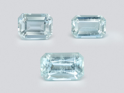 Aquamarin set achteckig geschliffener 2,63 karat, Madagaskar photo