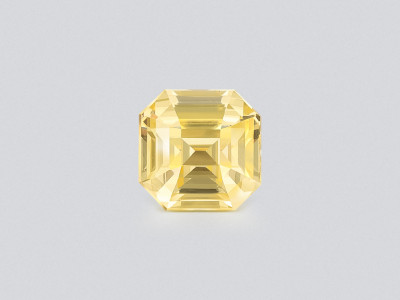 Saphir jaune vif non chauffé de 2,20 carats, taille octogonale, Sri Lanka photo