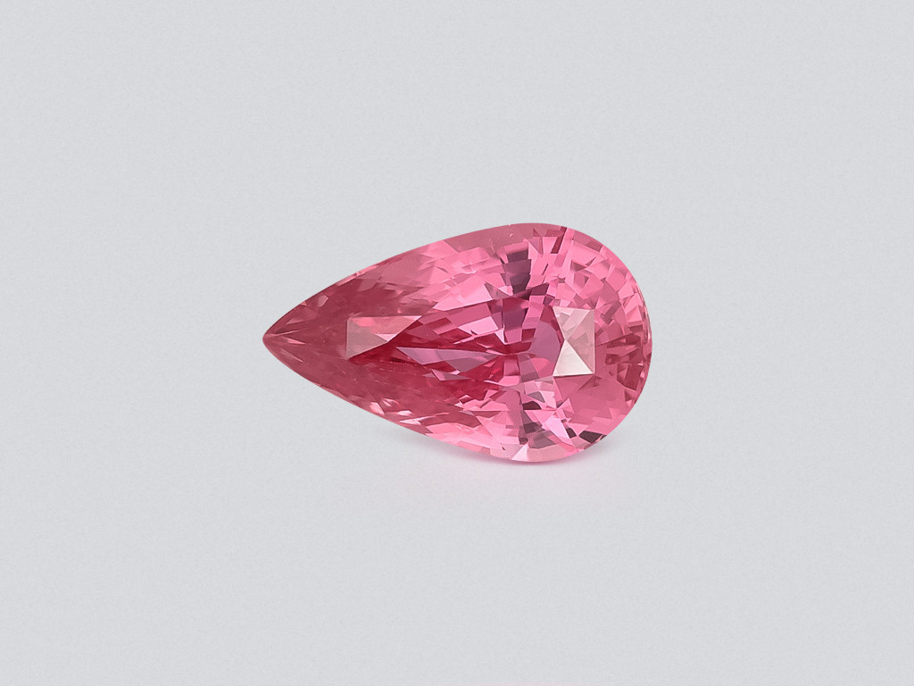 Unbehandelter, birnenförmig geschliffener Padparadscha-saphir 3,04 karat, Madagascar Image №1