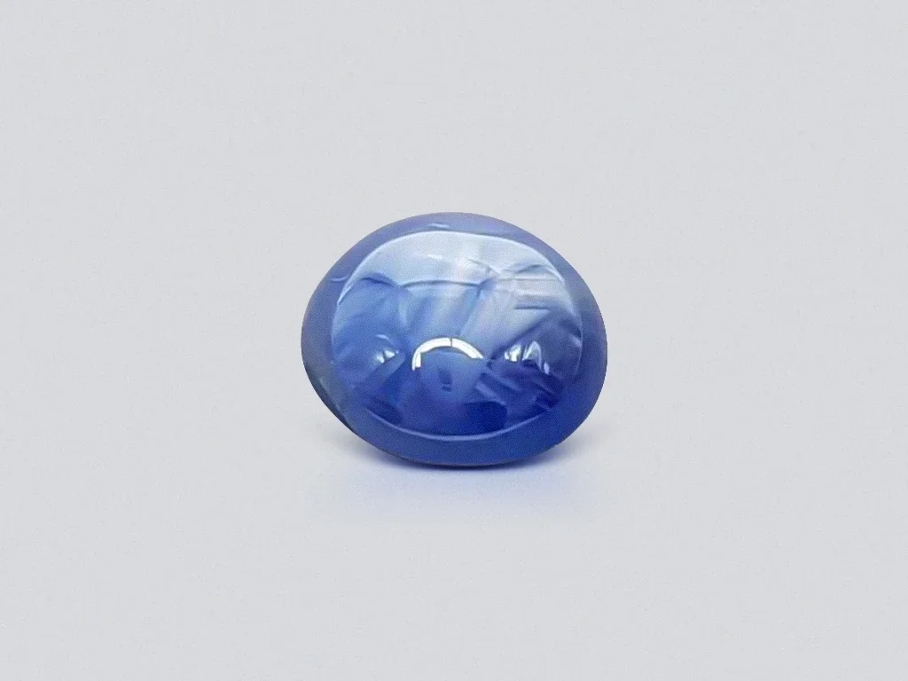 Star blue sapphire, 4.58 ct cabochon cut, Burma Image №1