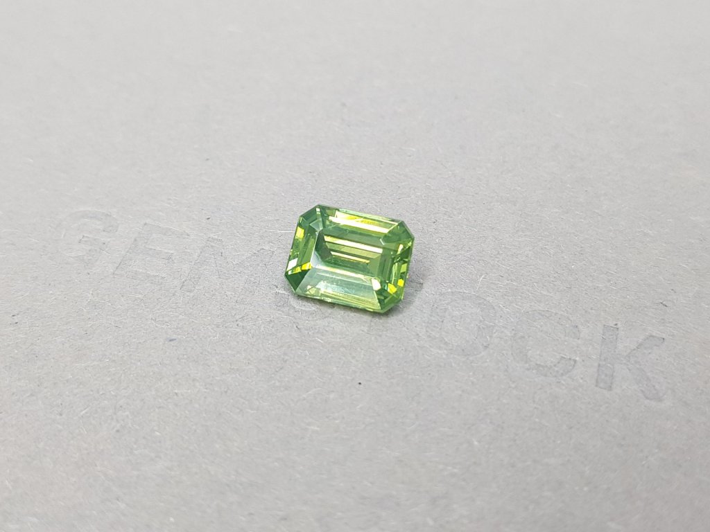 Octagon cut green zircon from Sri Lanka 3.94 ct Image №2