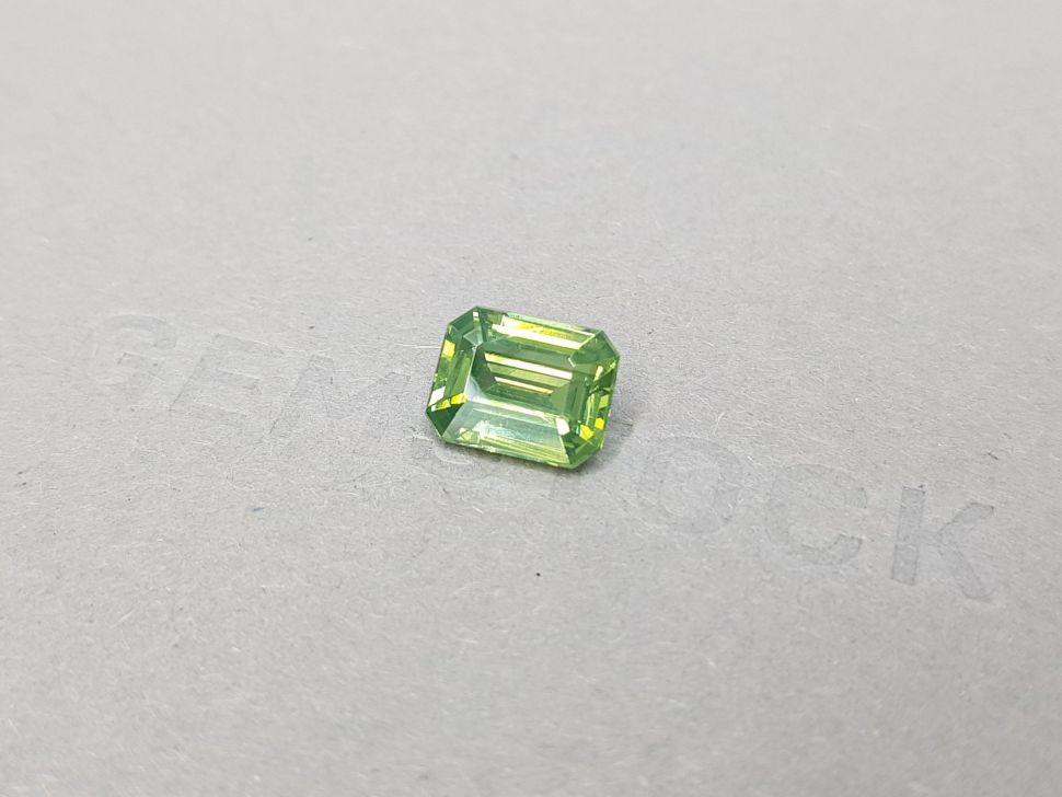 Octagon-cut green zircon from Sri Lanka 3.94 ct Image №2